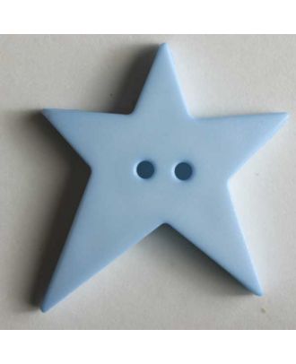 Quiltingknopf in Form eines asymmetrischen Sternes - Größe: 15mm - Farbe: blau - Art.Nr. 189057
