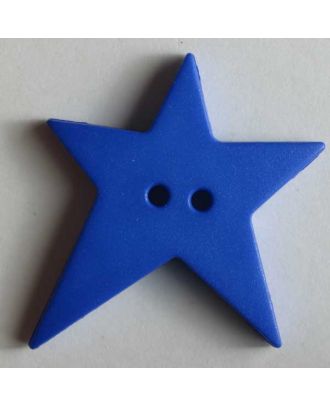 Quiltingknopf in Form eines asymmetrischen Sternes - Größe: 15mm - Farbe: blau - Art.Nr. 189058
