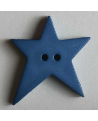 Quiltingknopf in Form eines asymmetrischen Sternes - Größe: 15mm - Farbe: blau - Art.Nr. 189059