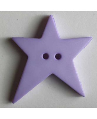 Quiltingknopf in Form eines asymmetrischen Sternes - Größe: 15mm - Farbe: lila - Art.Nr. 189062