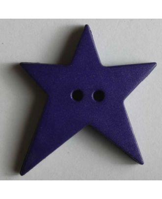 Quiltingknopf in Form eines asymmetrischen Sternes - Größe: 15mm - Farbe: lila - Art.Nr. 189063