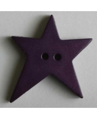 Quiltingknopf in Form eines asymmetrischen Sternes - Größe: 15mm - Farbe: lila - Art.Nr. 189064