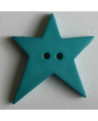 Quiltingknopf in Form eines asymmetrischen Sternes - Größe: 28mm - Farbe: grün - Art.Nr. 259066