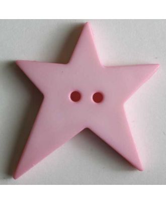 Quiltingknopf in Form eines asymmetrischen Sternes - Größe: 28mm - Farbe: pink - Art.Nr. 259068