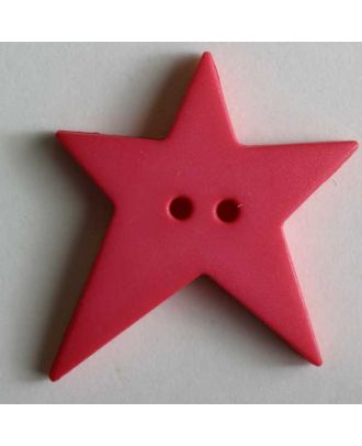 Quiltingknopf in Form eines asymmetrischen Sternes - Größe: 15mm - Farbe: pink - Art.Nr. 189069