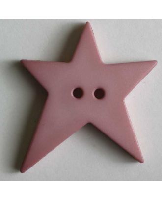 Quiltingknopf in Form eines asymmetrischen Sternes - Größe: 28mm - Farbe: pink - Art.Nr. 259070