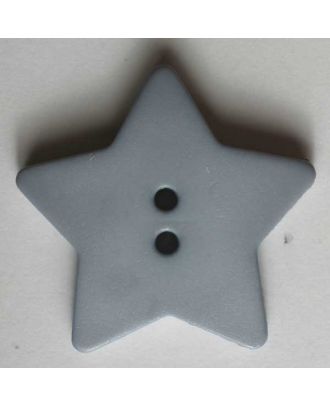 Quiltingknopf in Form eines hübschen Sternes - Größe: 28mm - Farbe: grau - Art.Nr. 289027
