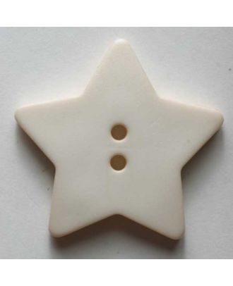 Quiltingknopf in Form eines hübschen Sternes - Größe: 15mm - Farbe: beige - Art.Nr. 189111