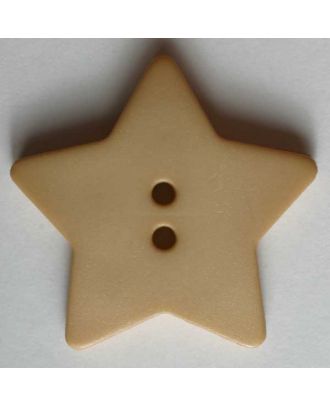 Quiltingknopf in Form eines hübschen Sternes - Größe: 28mm - Farbe: beige - Art.Nr. 289029