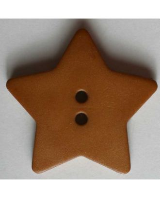 Quiltingknopf in Form eines hübschen Sternes - Größe: 28mm - Farbe: braun - Art.Nr. 289102