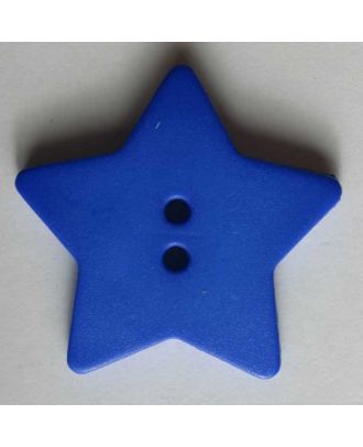 Quiltingknopf in Form eines hübschen Sternes - Größe: 15mm - Farbe: blau - Art.Nr. 189033
