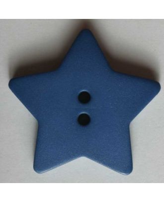 Quiltingknopf in Form eines hübschen Sternes - Größe: 28mm - Farbe: blau - Art.Nr. 289034