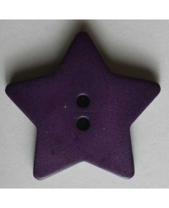 Quiltingknopf in Form eines hübschen Sternes -  Größe: 28mm - Farbe: lila - Art.Nr. 289039