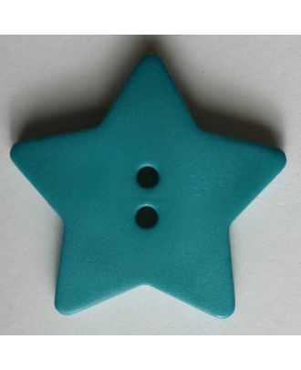 Quiltingknopf in Form eines hübschen Sternes -  Größe: 28mm - Farbe: grün - Art.Nr. 289041