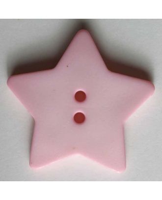 Quiltingknopf in Form eines hübschen Sternes - Größe: 15mm - Farbe: pink - Art.Nr. 189043