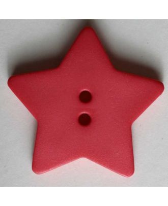 Quiltingknopf in Form eines hübschen Sternes - Größe: 15mm - Farbe: pink - Art.Nr. 189044