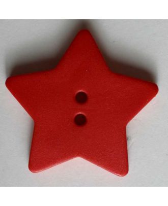 Quiltingknopf in Form eines hübschen Sternes - Größe: 15mm - Farbe: rot - Art.Nr. 189046
