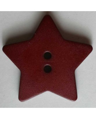 Quiltingknopf in Form eines hübschen Sternes - Größe: 28mm - Farbe: rot - Art.Nr. 289047