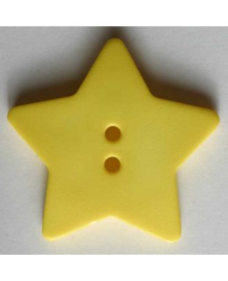 Quiltingknopf in Form eines hübschen Sternes -  Größe: 28mm - Farbe: gelb - Art.Nr. 289048