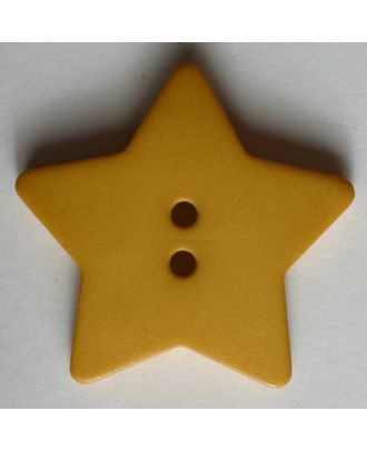 Quiltingknopf in Form eines hübschen Sternes - Größe: 28mm - Farbe: gelb - Art.Nr. 289049