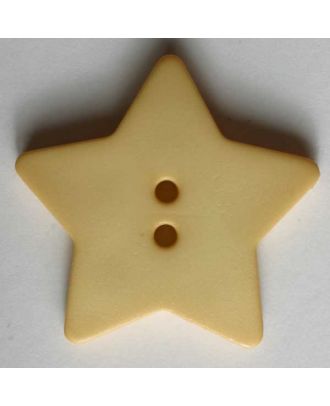 Quiltingknopf in Form eines hübschen Sternes - Größe: 28mm - Farbe: gelb - Art.Nr. 289105