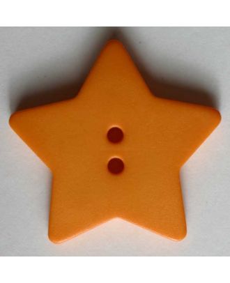 Quiltingknopf in Form eines hübschen Sternes - Größe: 15mm - Farbe: orange - Art.Nr. 189050