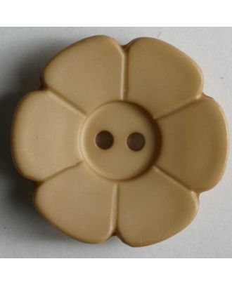 Quiltingknopf in Form einer hübschen Blume -  Größe: 28mm - Farbe: beige - Art.Nr. 289079