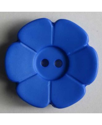 Quiltingknopf in Form einer hübschen Blume -  Größe: 15mm - Farbe: blau - Art.Nr. 219083