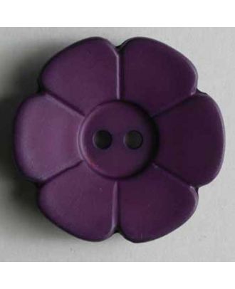Quiltingknopf in Form einer hübschen Blume - Größe: 15mm - Farbe: lila - Art.Nr. 219089