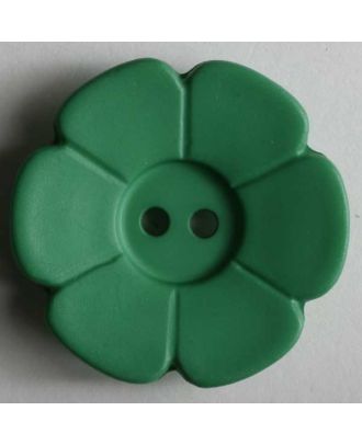 Quiltingknopf in Form einer hübschen Blume -  Größe: 15mm - Farbe: grün - Art.Nr. 219090