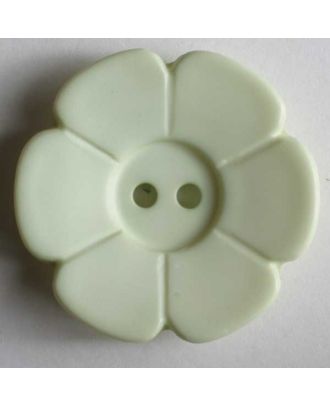 Quiltingknopf in Form einer hübschen Blume - Größe: 15mm - Farbe: grün - Art.Nr. 219108