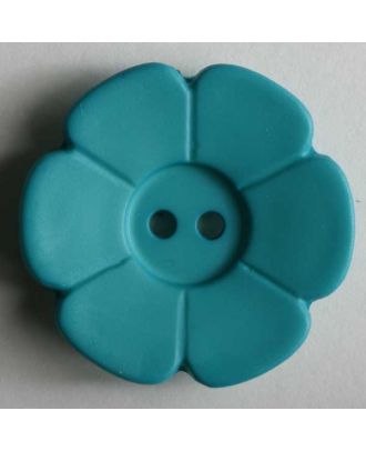 Quiltingknopf in Form einer hübschen Blume -  Größe: 28mm - Farbe: grün - Art.Nr. 289091