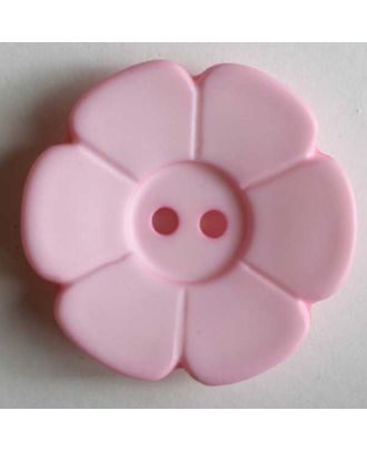 Quiltingknopf in Form einer hübschen Blume -  Größe: 15mm - Farbe: pink - Art.Nr. 219093
