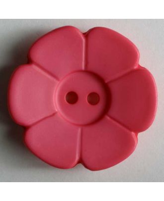 Quiltingknopf in Form einer hübschen Blume -  Größe: 15mm - Farbe: pink - Art.Nr. 219094