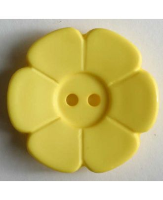 Quiltingknopf in Form einer hübschen Blume - Größe: 15mm - Farbe: gelb - Art.Nr. 219098