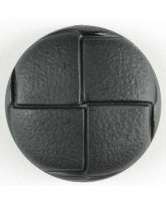 Lederknopf Imitat - Größe: 25mm - Farbe: schwarz - Art.Nr. 300873