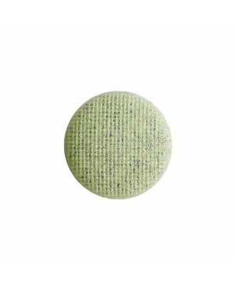 Polyamidknopf rund mit glitzernder Oberfläche und Öse - Größe:  18mm - Farbe: hellgrün - ArtNr.: 312115