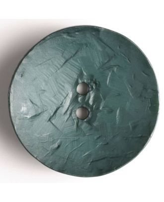 Modeknopf rund, Strukturoberfläche, 2 Loch - Größe: 60mm - Farbe: grün - Art.Nr. 410038
