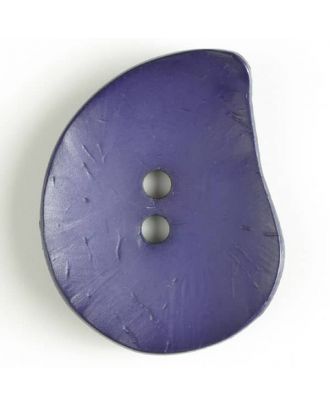 Großer Knopf, asymmetrische Tropfenform - Größe: 50mm - Farbe: lila - Art.Nr. 390149