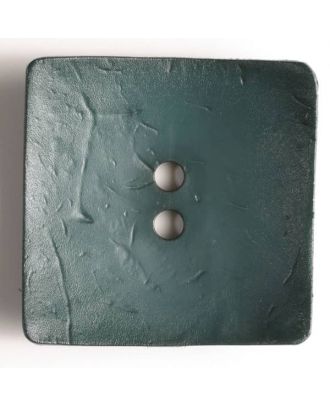 Modeknopf quadratisch, Strukturoberfläche, 2 Loch - Größe: 60mm - Farbe: grün - Art.Nr. 410053
