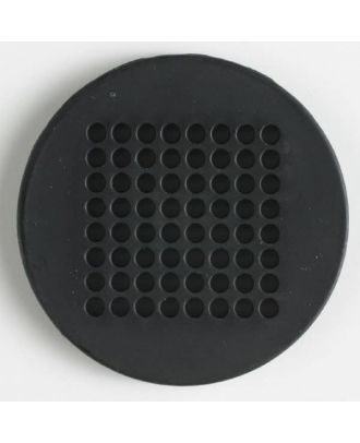 Stickknopf mit 64 Löchern zur phantasievollen Gestaltung - Größe: 40mm - Farbe: schwarz - Art.Nr. 380146
