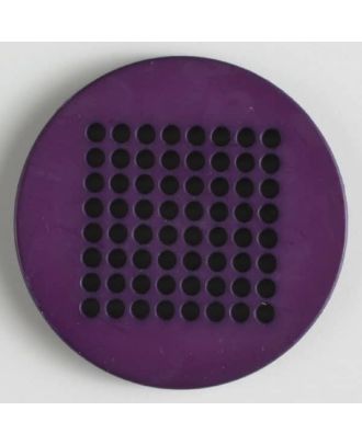 Stickknopf mit 64 Löchern zur phantasievollen Gestaltung - Größe: 40mm - Farbe: lila - Art.Nr. 380149