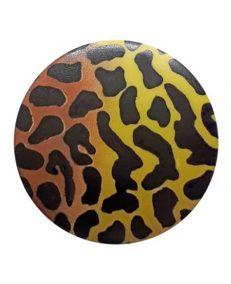 Polyamidknopf Animal Print mit Öse - Größe: 28mm - Farbe: grün - Art.Nr. 363802