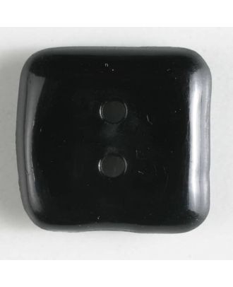 Kunststoffknopf, quadratisch - Größe: 15mm - Farbe: schwarz - Art.Nr. 221784