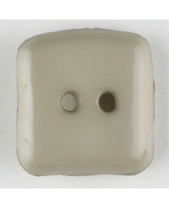 Kunststoffknopf, quadratisch - Größe: 20mm - Farbe: beige - Art.Nr. 267500