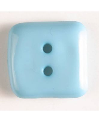 Kunststoffknopf, quadratisch - Größe: 15mm - Farbe: blau - Art.Nr. 227501