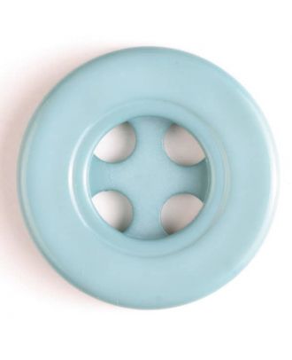 Kunststoffknopf mit 4 halbrunden Löchern -Größe: 40mm - Farbe: blau - Art.Nr. 400109
