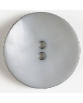 Kunststoffknopf, schlicht, mattglänzend, 2 Loch - Größe: 28mm - Farbe: grau - Art.Nr. 347500