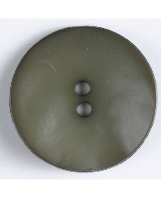 Kunststoffknopf, schlicht, mattglänzend, 2 Loch -  Größe: 40mm - Farbe: braun - Art.Nr. 407503