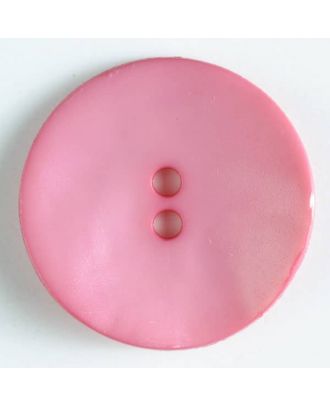 Kunststoffknopf, schlicht, mattglänzend, 2 Loch - Größe: 28mm - Farbe: pink - Art.Nr. 347508